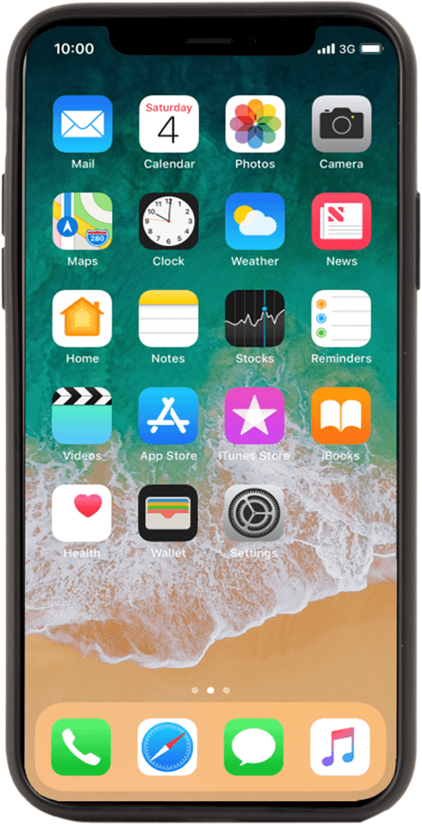 Cirafon Silicone Case for Iphone X/XS Black iPhone Xs Zwart