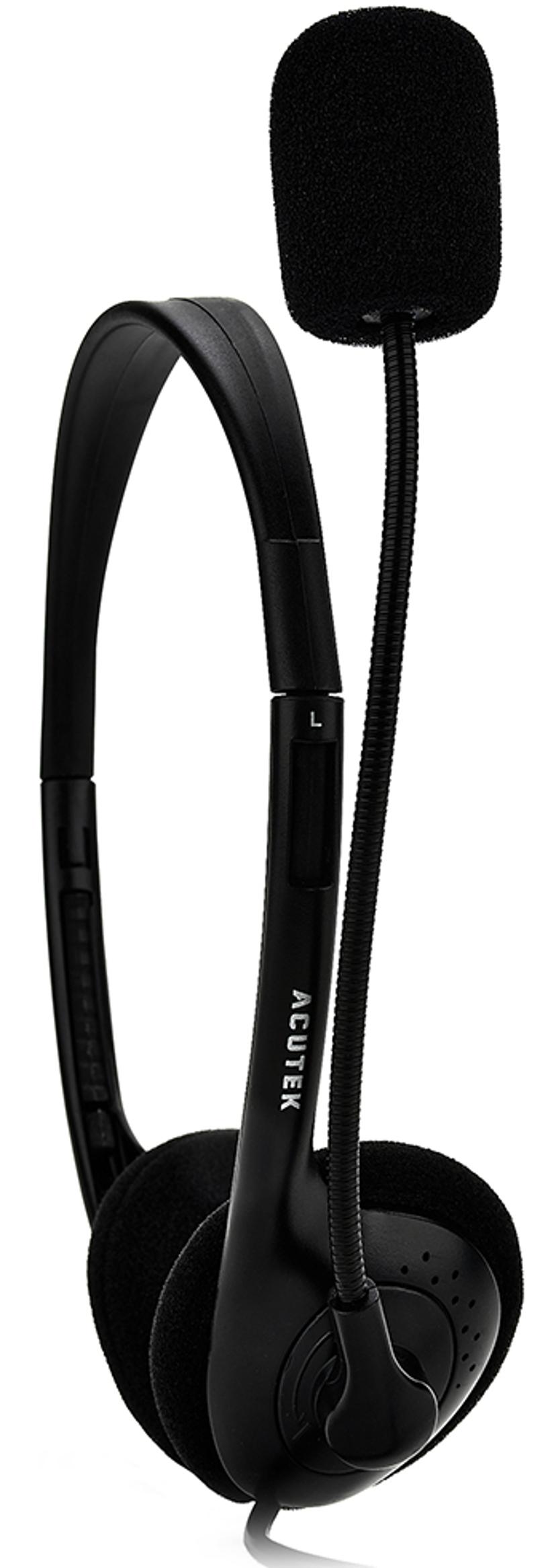 Acutek 216S Volume Controll + 2x3.5 Adapter Musta