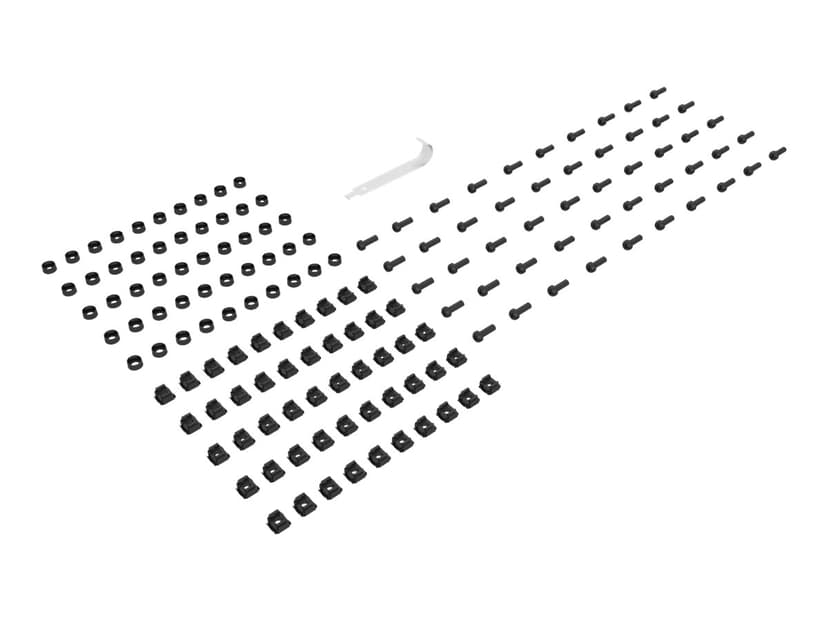 Vertiv Skruvar och korgmuttrar Svart 50-Pack