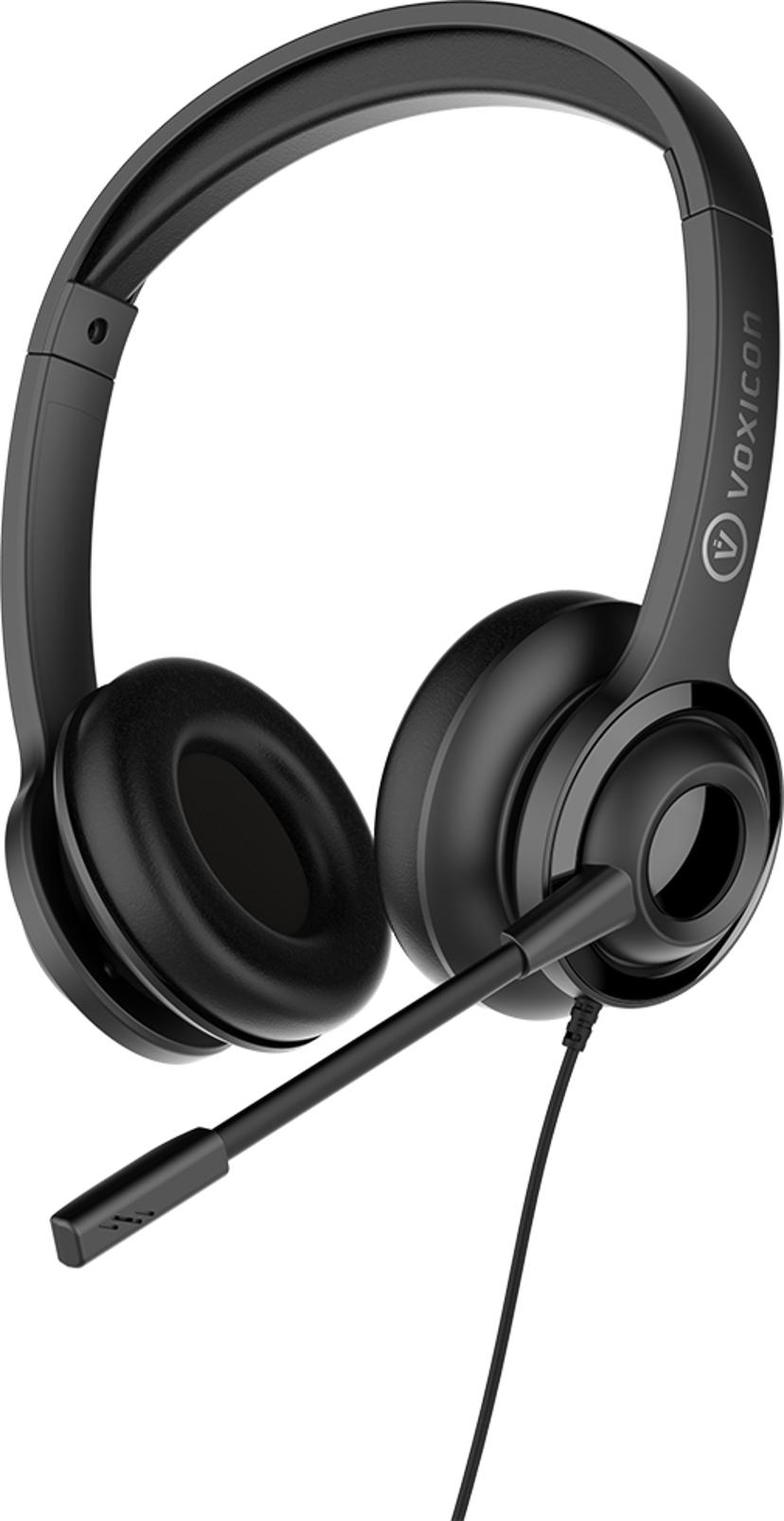 Voxicon USB Headset X210 Stereo USB-A Svart