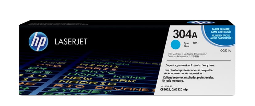 HP Toner Cyan 304A 2.8K - CC531A