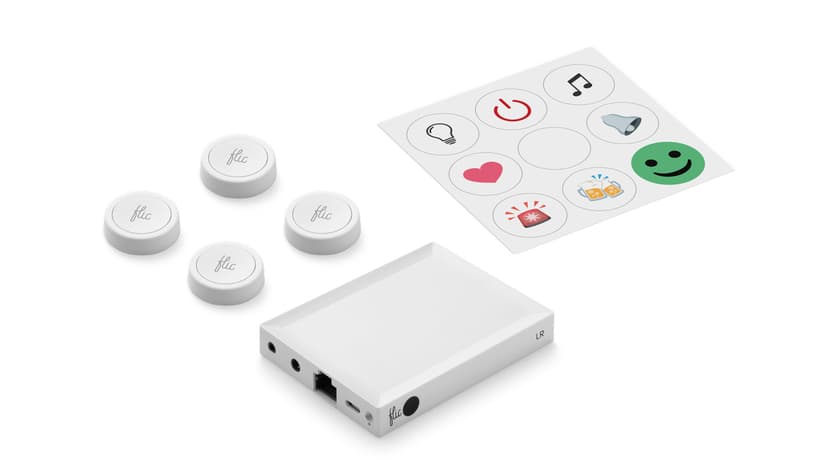 Shortcut Labs Flic 2 Smart Button Starter Kit With Hub Lr + 4x Button