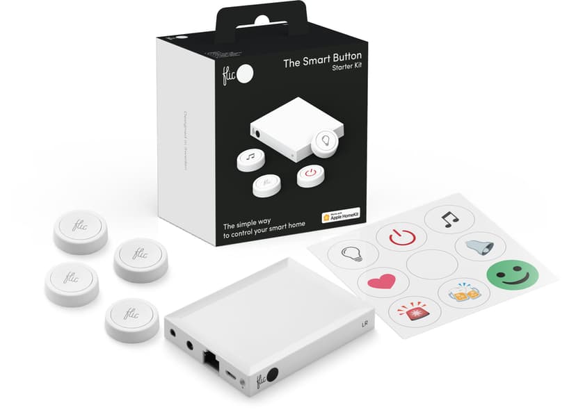 Shortcut Labs Flic 2 Smart Button Starter Kit With Hub Lr + 4x Button