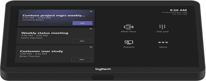 Logitech Tap-peruspaketti Microsoft Teamsille