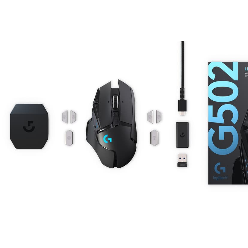 Logitech Gaming Mouse G502 LIGHTSPEED RF Trådlös