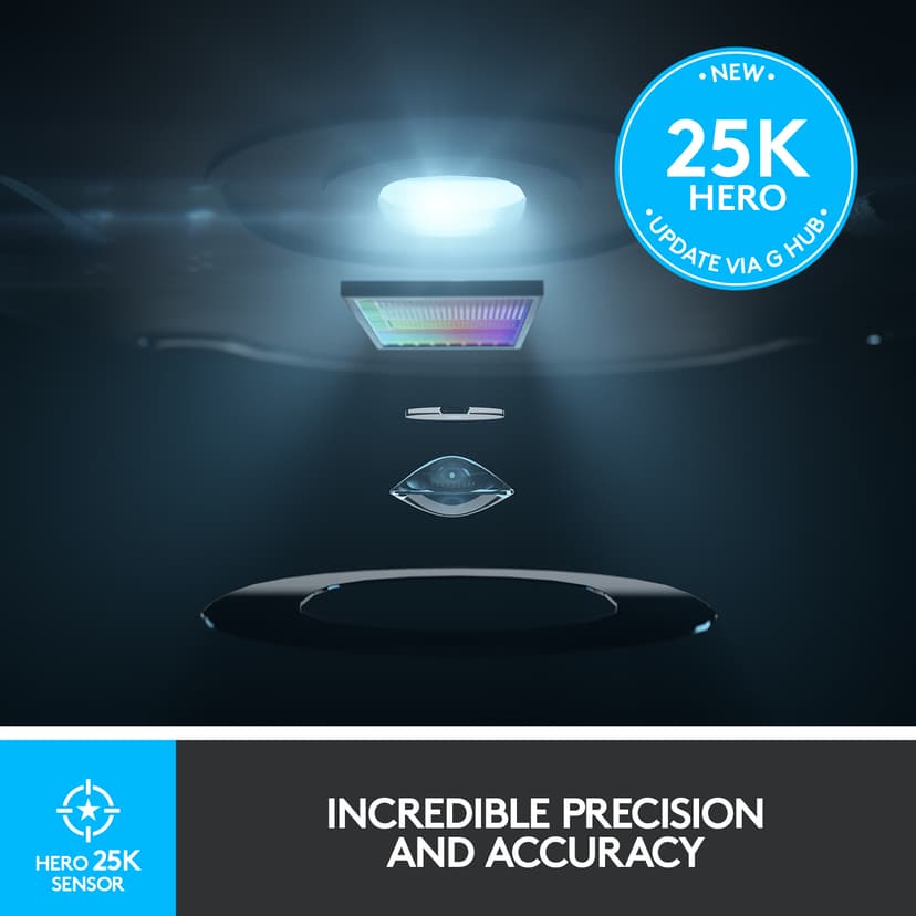 Logitech Gaming Mouse G502 LIGHTSPEED RF kabel-fri