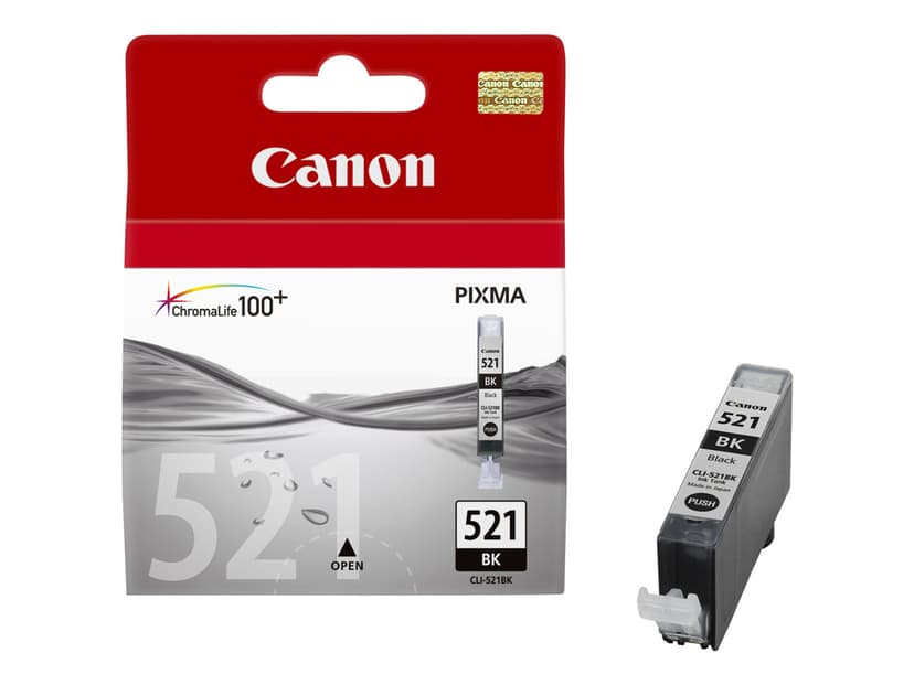Canon Bläck Svart CLI-521BK - MP980