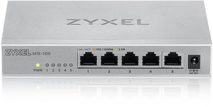 Zyxel MG-105 5-portars 2.5 Gigabit Switch