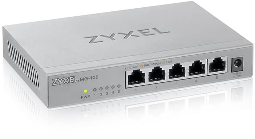 Zyxel MG-105 5-portars 2.5 Gigabit Switch