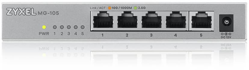 Zyxel MG-105 5-portars 2.5 Gigabit Switch