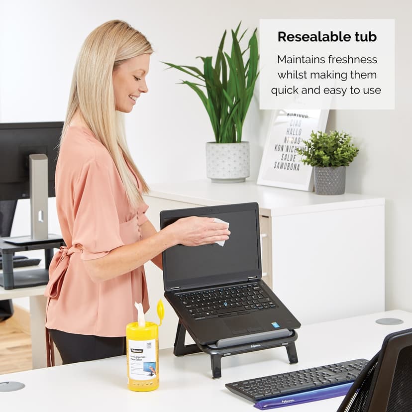 Fellowes Wet Wipes - Screen/LCD/TFT