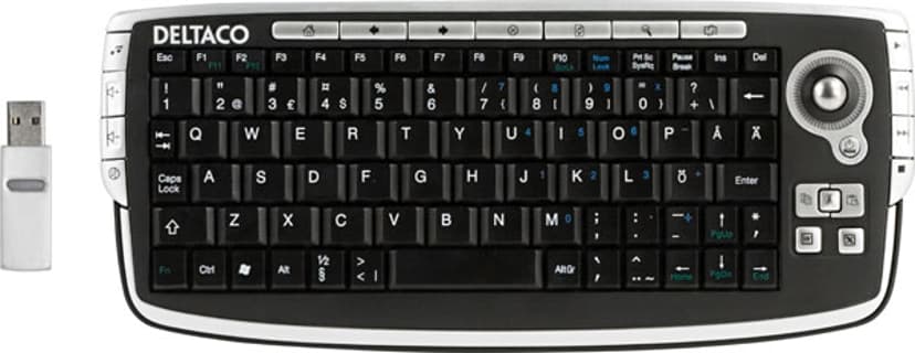 Deltaco Wireless Mediakeyboard Mini