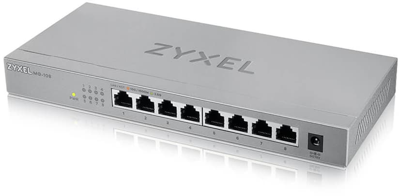 Zyxel MG-108 8-portars 2.5 Gigabit Switch
