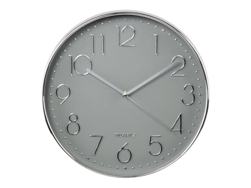 Hama Väggklocka Elegant Silver/Grå