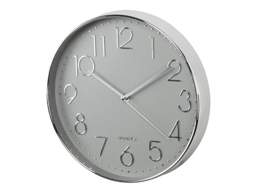 Hama Väggklocka Elegant Silver/Grå