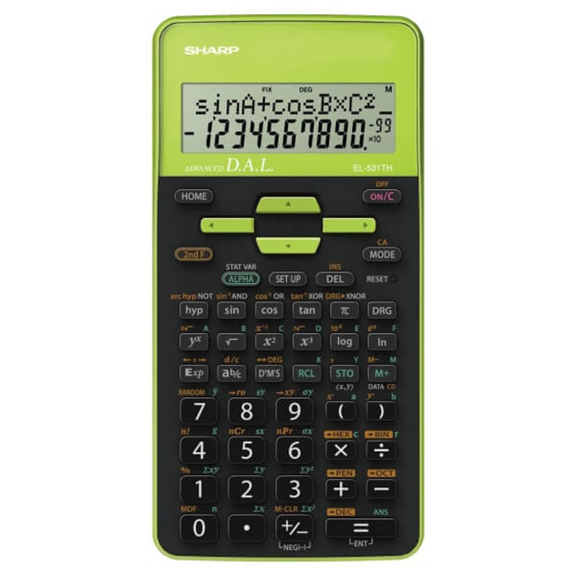 Sharp Teknisk Räknare EL-531TH Grön
