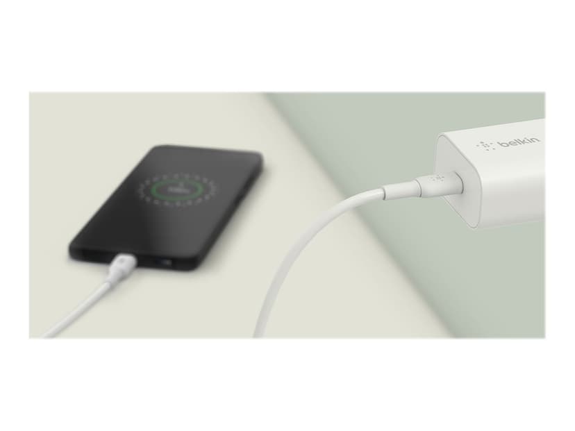 Belkin 25 watt USB-C strømadapter Hvit