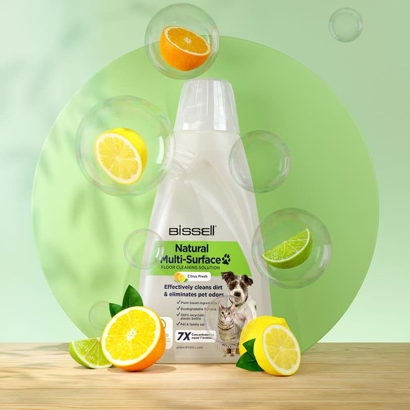 Bissell Rengjøringsmiddel Natural Multi-Surface Kjæledyr 1 liter