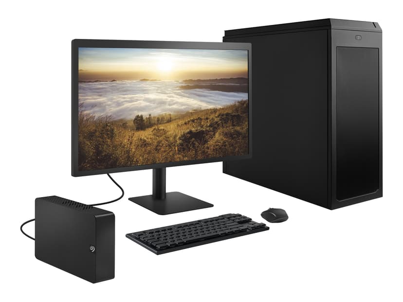 Seagate Expansion Desktop External Drive 10TB Musta