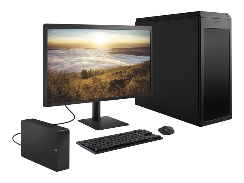 Seagate Expansion Desktop External Drive 12TB Musta