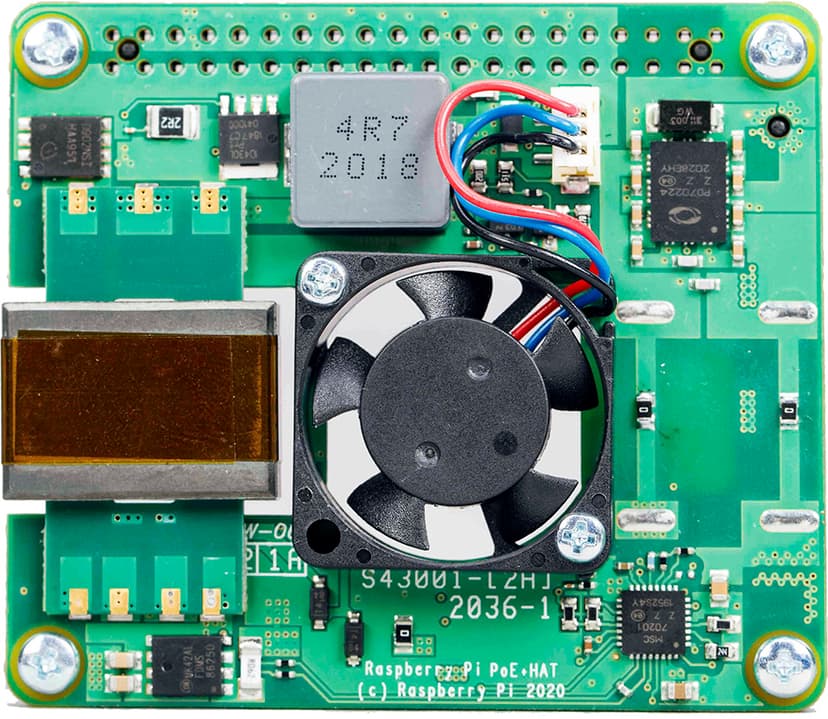 Raspberry Pi PoE + board HAT