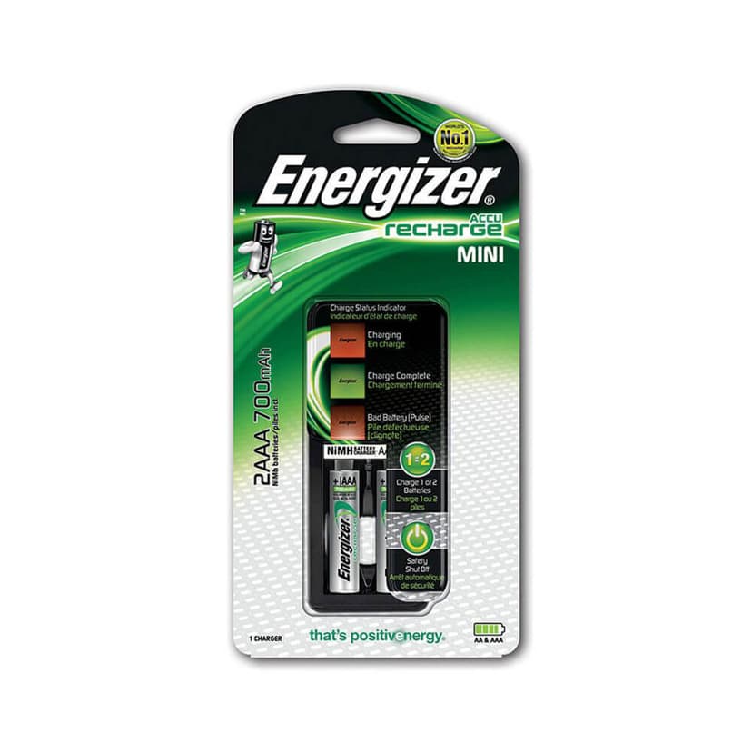 Energizer Batteriladdare Mini Inkl 2xAAA 700mAh