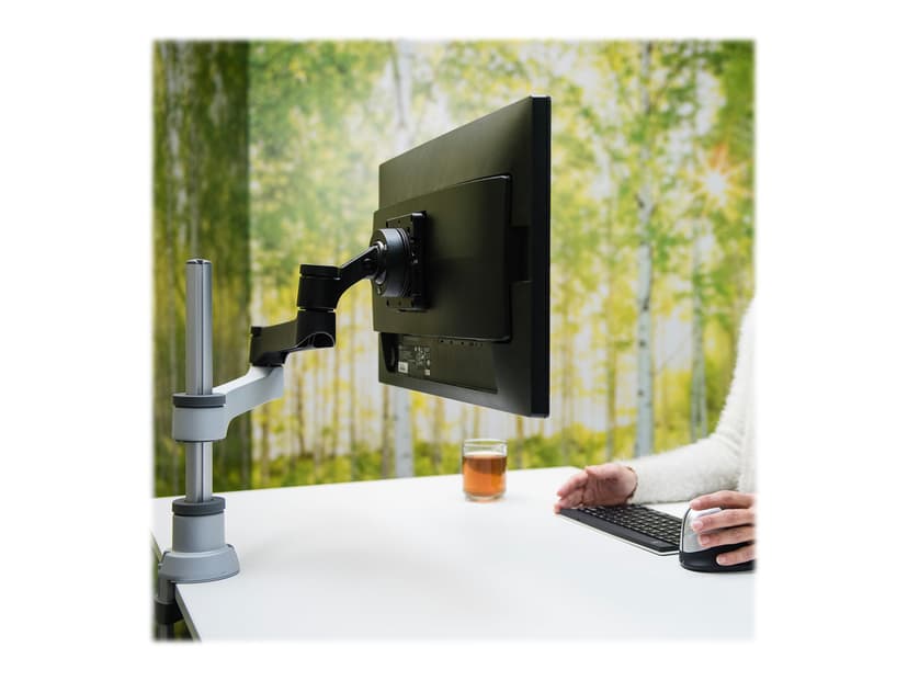 R-Go Tools Zepher 4 Monitor Arm Adjustable Silver