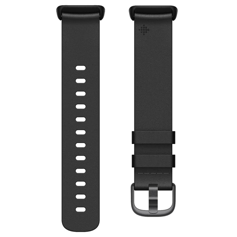 Fitbit Armbånd Leather Black Large – Charge 5