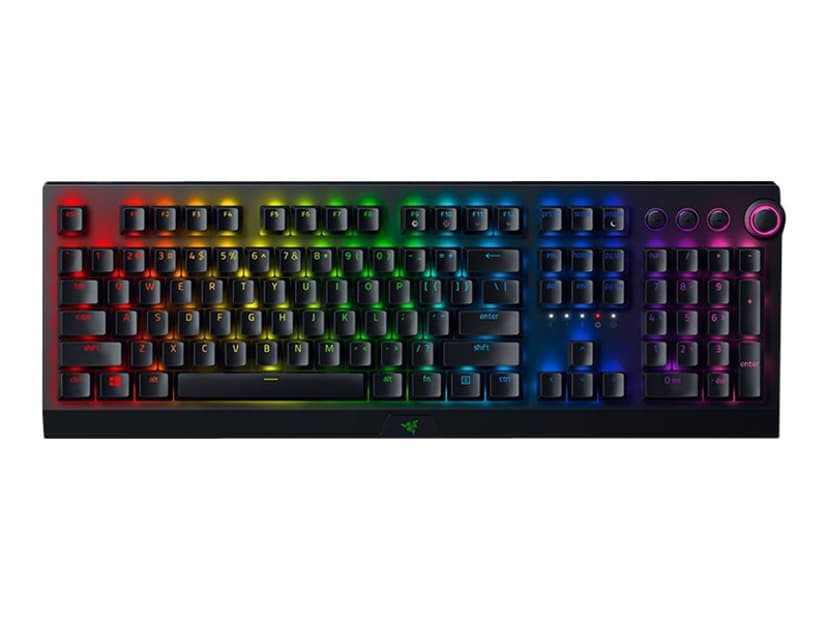 Razer RZ03-03531800-R3N1 tastatur USB + RF Wireless + Bluetooth QWERTY Norsk Sort Razer Yellow Norsk