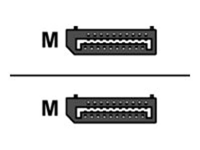 Deltaco DP-1010D DisplayPort-kabel 1 m Svart 1m DisplayPort DisplayPort Svart