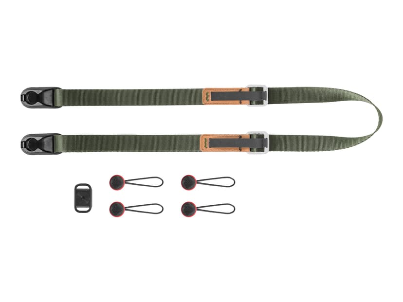 Peak Design Leash - Sage remmar Digitalkamera Läder, Nylon Grön