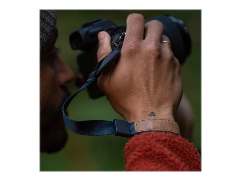 Peak Design Cuff stropp Digitalt kamera Lær, Nylon Blå