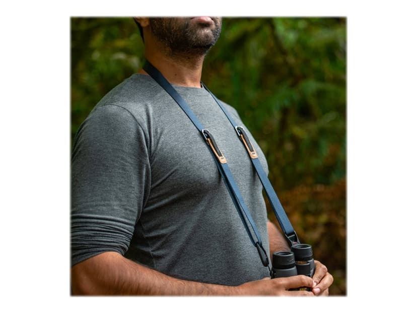 Peak Design Leash remmar Digitalkamera Läder, Nylon Blå