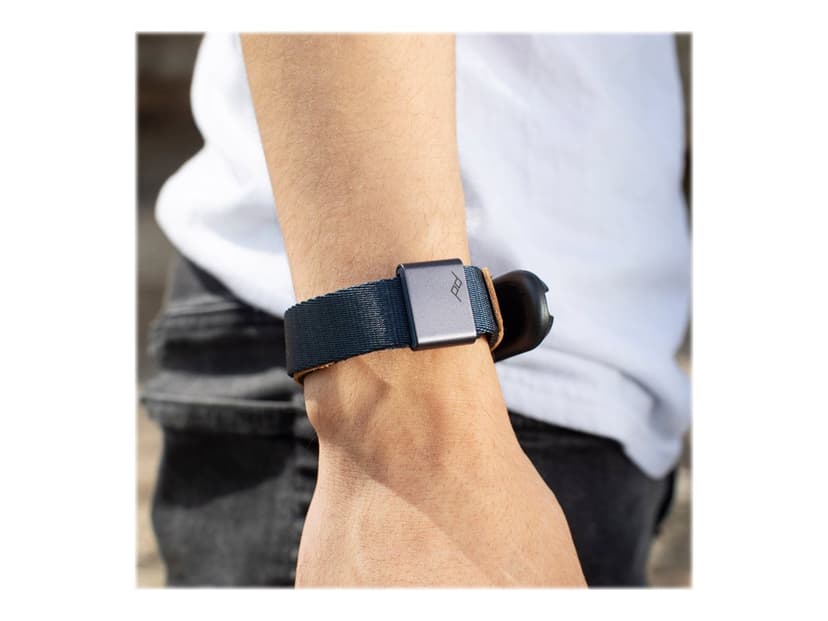 Peak Design Cuff stropp Digitalt kamera Lær, Nylon Blå
