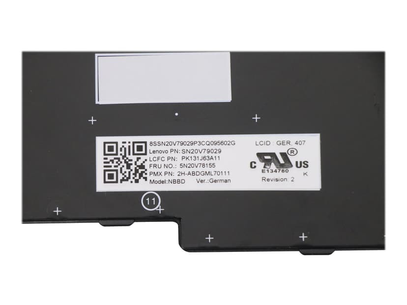 Lenovo 5N20V78155 reservdelar bärbara datorer Tangentbord