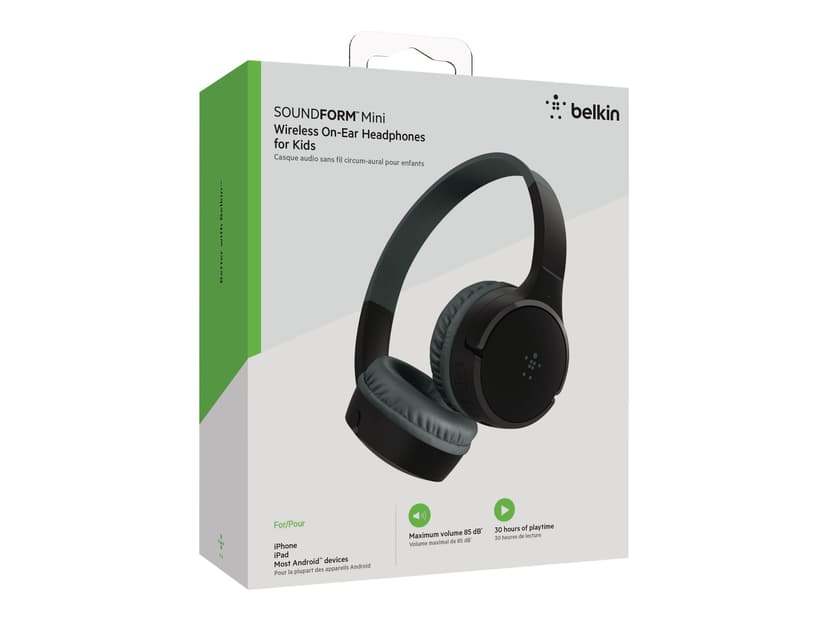 Belkin SOUNDFORM Mini Headset Bedraad en draadloos Hoofdband Muziek Micro-USB Bluetooth Zwart Micro-USB Zwart