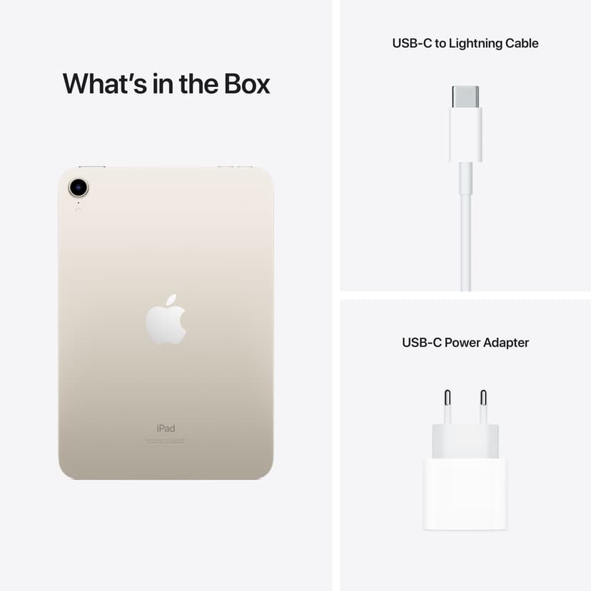 Apple iPad Mini 6th gen (2021) Wi-Fi 8.3" Apple 64GB Stjärnglans