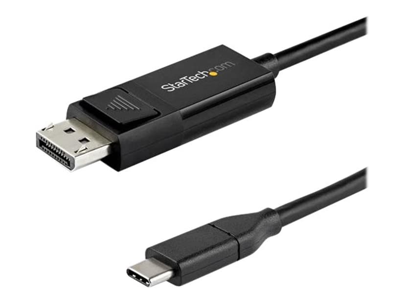 Startech USB-C kabel 8K 60Hz/4K 2m USB C DisplayPort Svart