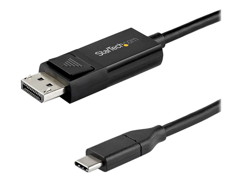 Startech USB-C kabel 8K 60Hz/4K 2m USB C DisplayPort Svart