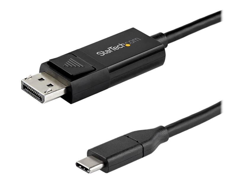 Startech USB-C kabel 8K 60Hz/4K 1m USB C DisplayPort Svart