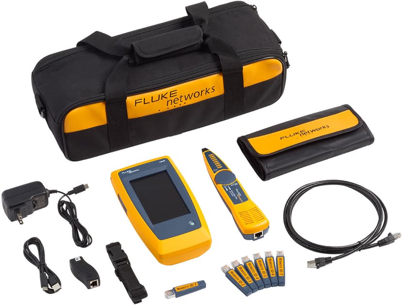 Fluke Networks Fluke LIQ-KIT nätverkskabeltestare Testverktyg för PoE Grå, Gul