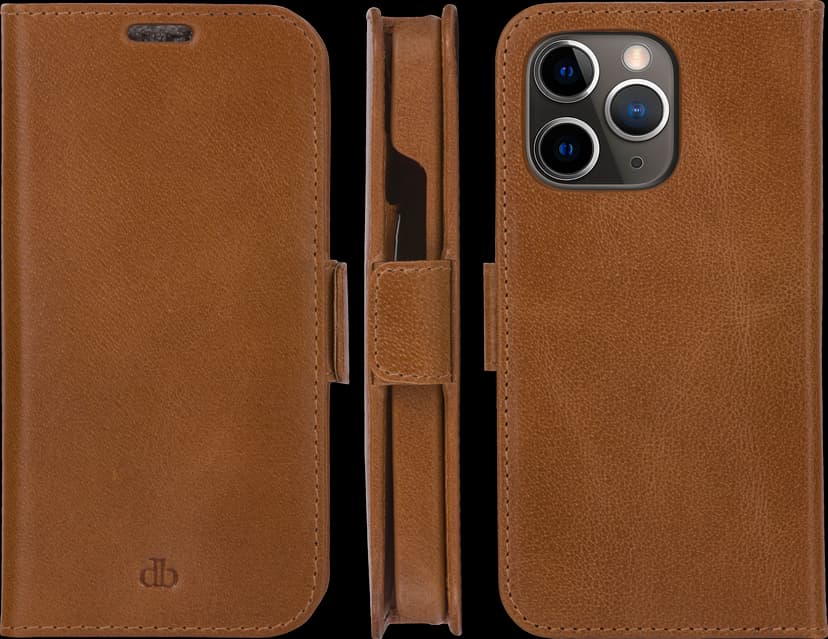 dbramante1928 Taitettava Lynge-matkapuhelinkotelo iPhone 13 Pro Max Ruskea
