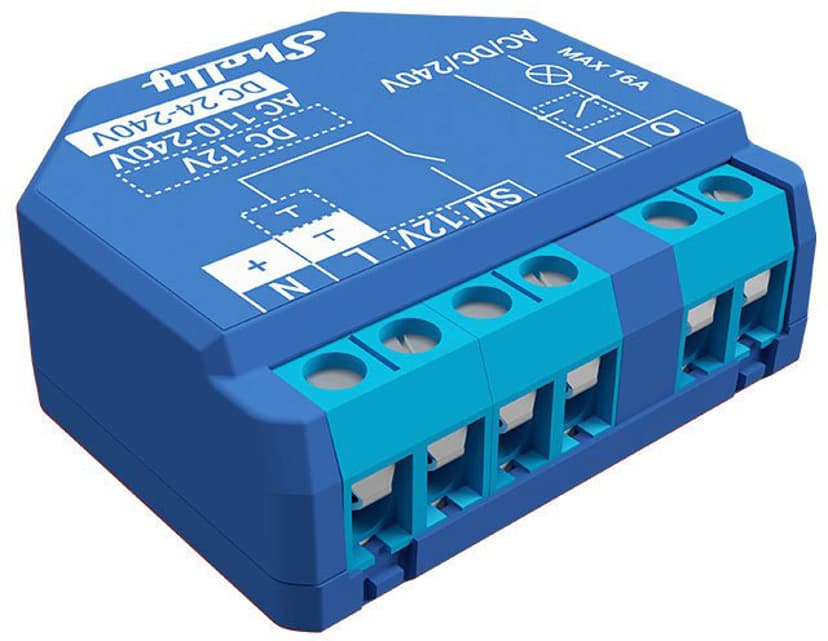 Shelly 1 Plus WiFi Relay 16A 5-Pack