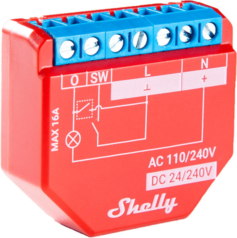 Shelly 1PM Plus Energy Metering WiFi Relay 16A 5-Pack