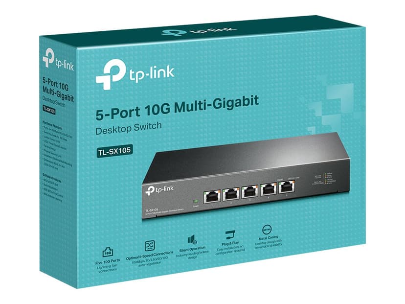 TP-Link TL-SX105 netwerk-switch Unmanaged 10G Ethernet (100/1000/10000) Zwart