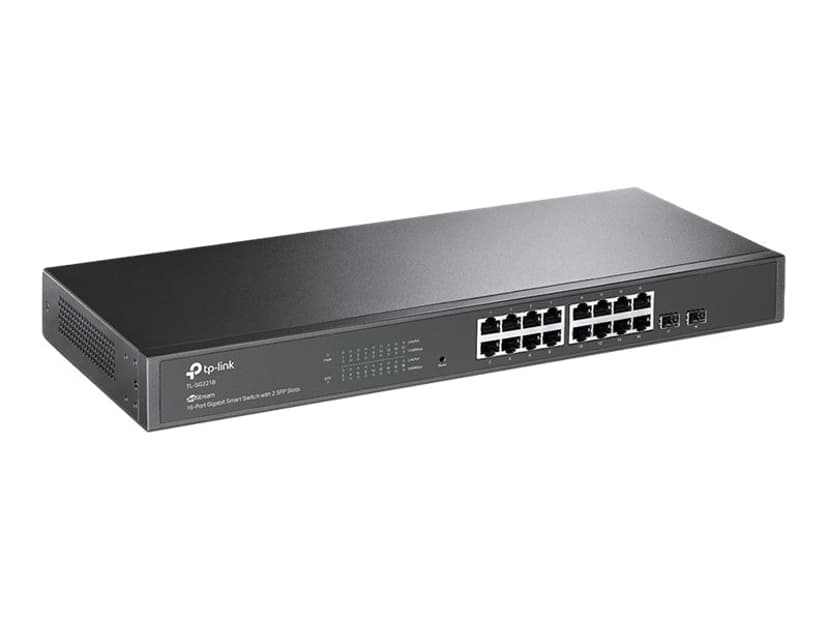 TP-Link JetStream TL-SG2218 nettverkssvitsj Håndtert L2/L2+ Gigabit Ethernet (10/100/1000) 1U Sort