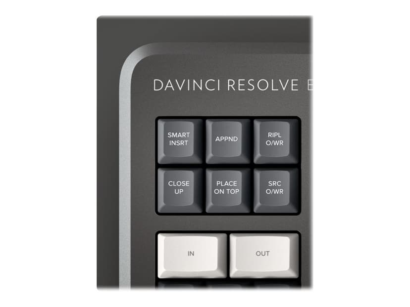Blackmagic Design DaVinci Resolve Editor tangentbord Service QWERTY Svart, Grå