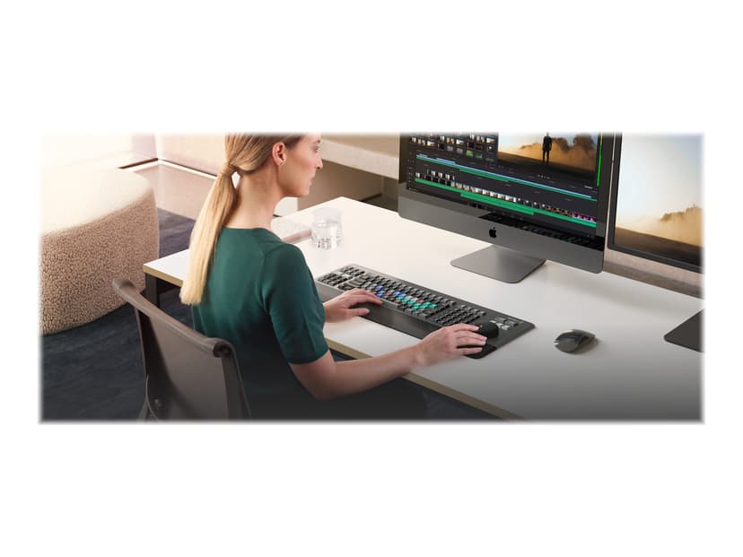 Blackmagic Design DaVinci Resolve Editor näppäimistö Huolto QWERTY musta, Harmaa