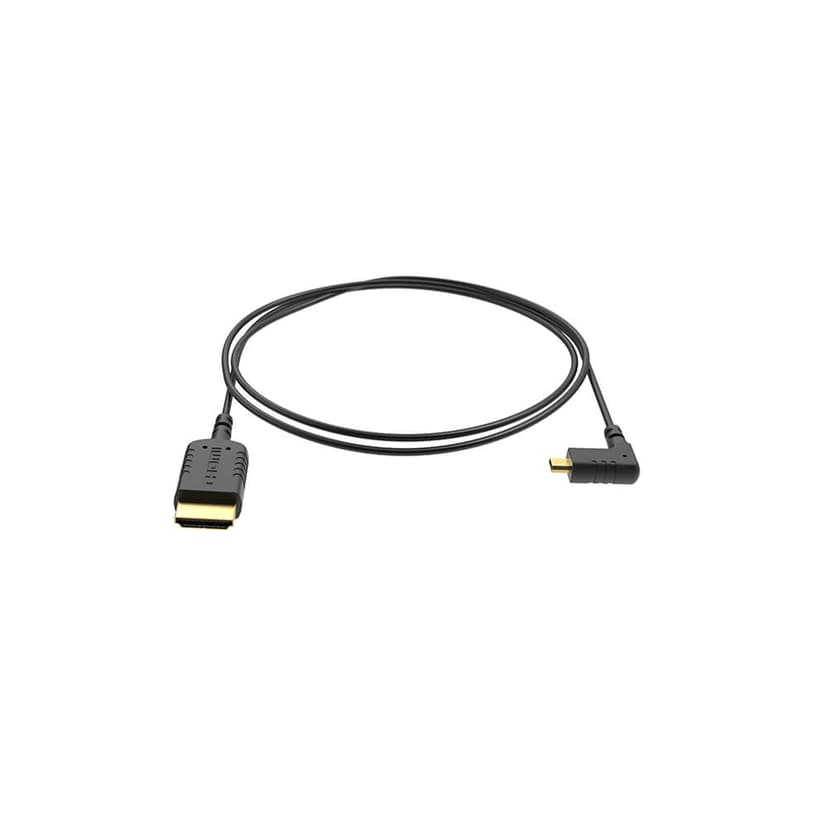 8sinn Kabel Micro HDMI - HDMI Vinklad Extra Tunn 40cm