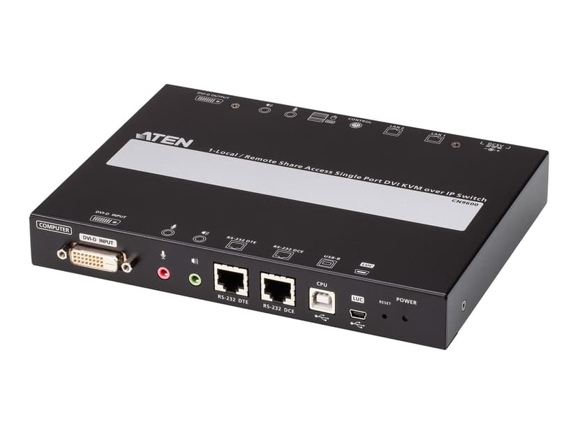 Aten 1-Lokaal/Op Afstand Delen en Toegang Enkele poort DVI KVM over IP-schakelaar